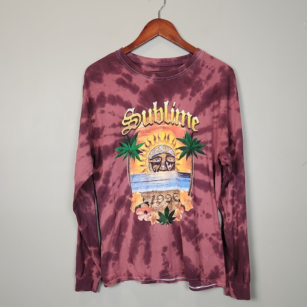 Sublime Tie Dye Long Sleeve Band T-shirt Size Large